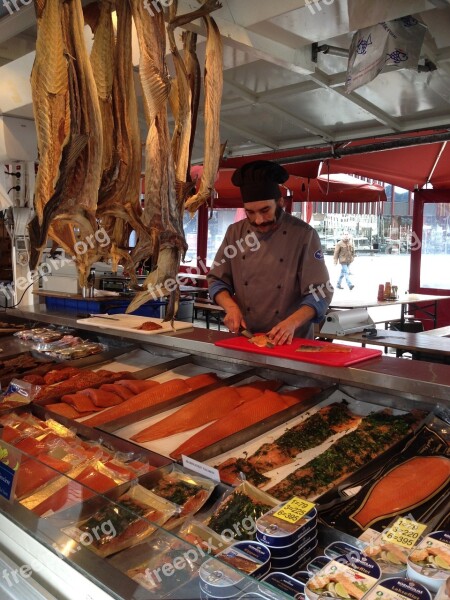 Dried Fish Market Salmon Free Photos