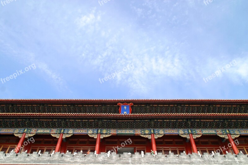 Roof China Dragon Forbidden City Architecture