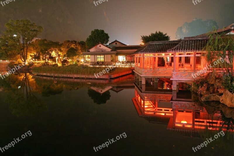 Village China Night Shining Lighting