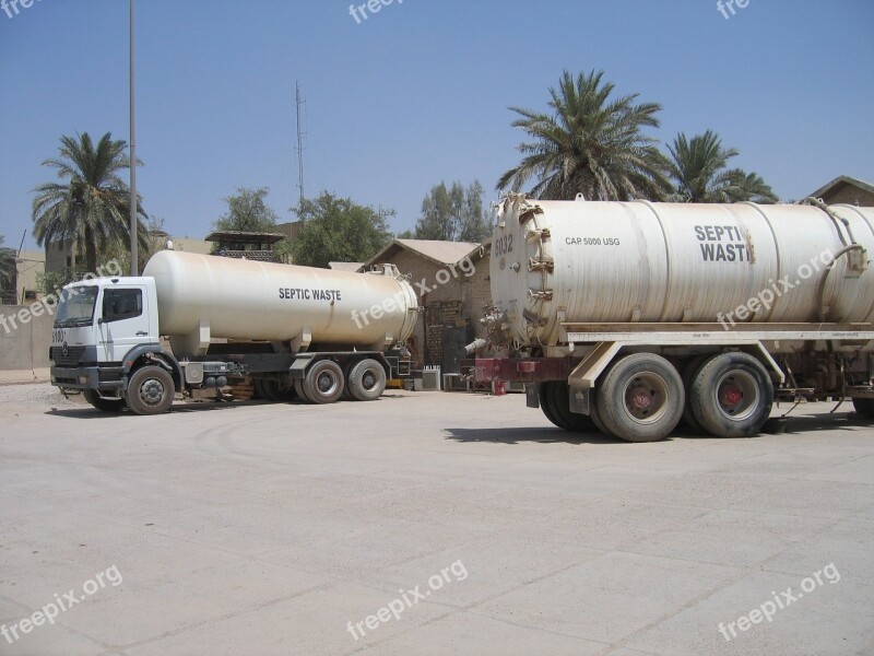 Truck Iraq Water Sand Septic Waiste