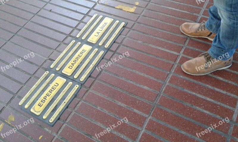 Train Station Andenes Railway Platform Catalonia