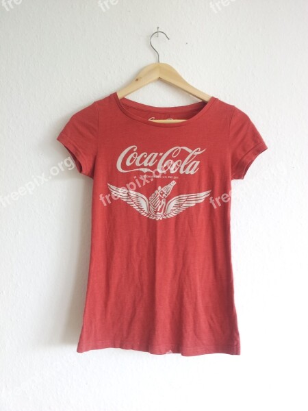 T Shirt Red Coca-cola Free Photos