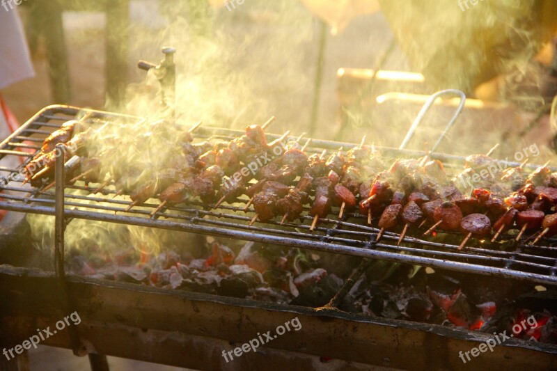 Barbecue Eat Meat Grilled Meats Tasty