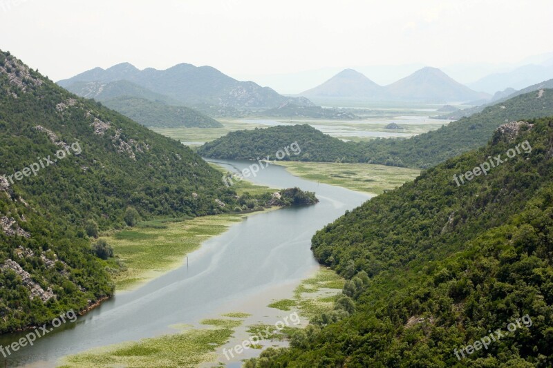 River Landscape Seychelles Rocky Landscape Nature