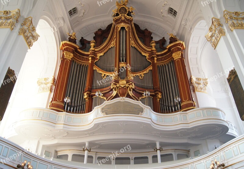 Hamburg Hamburger Michel Church Believe Organ