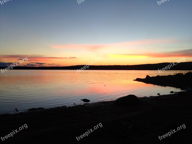 Landscape Sunset Colors Québec Free Photos