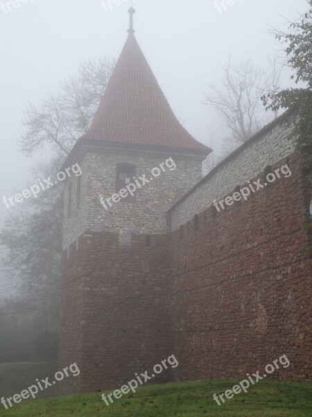 The Fog Autumn Tower The Walls Architecture