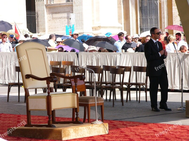 Rome The Vatican Mesa Religious Service Saint Peter's Square