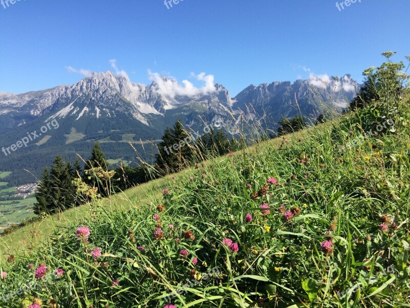 Mountain Alpine Mountain Landscape Mountains Elmau