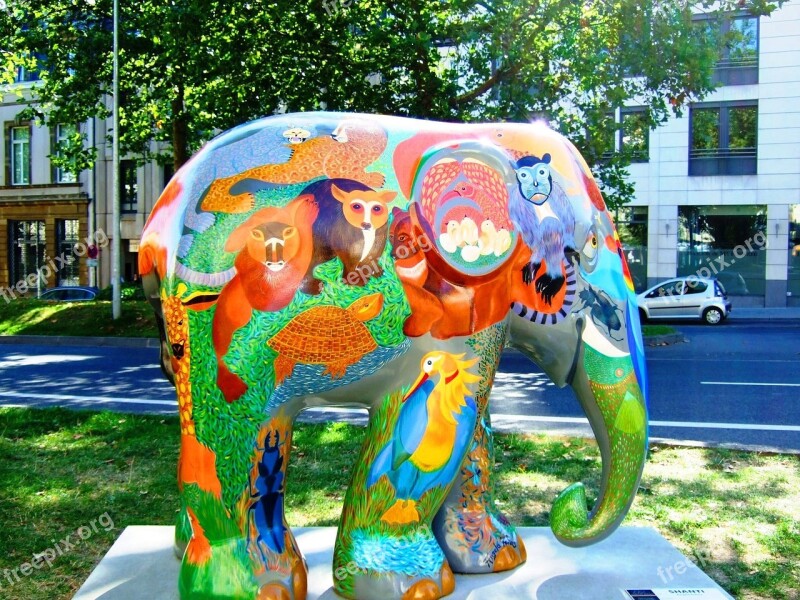 Figure Elephant Painting Art Street Art