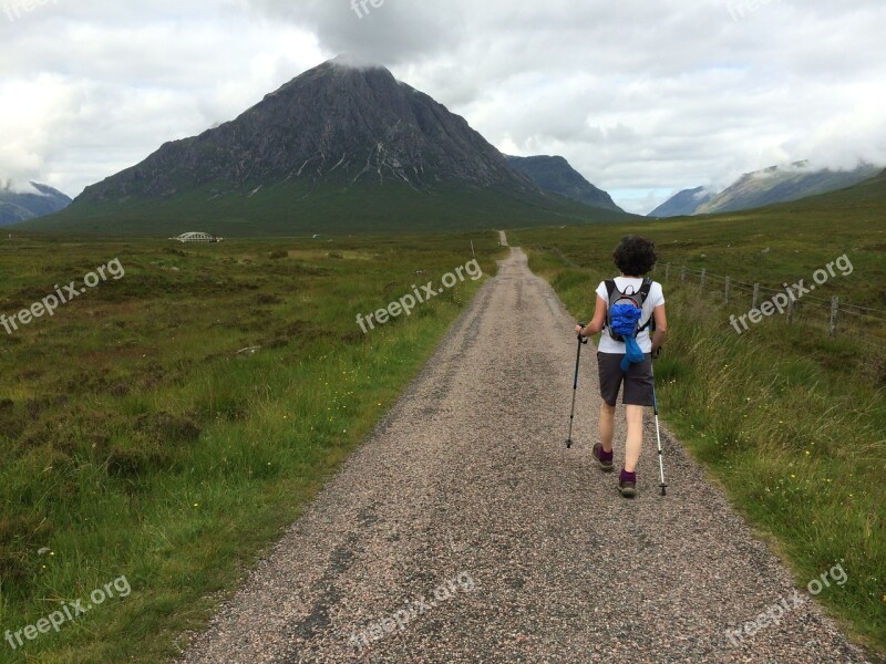 Walking Scotland Glencoe Mountain Highlands