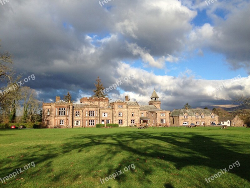 Irton Hall Country Retreat Holiday Dramatic Sky Free Photos