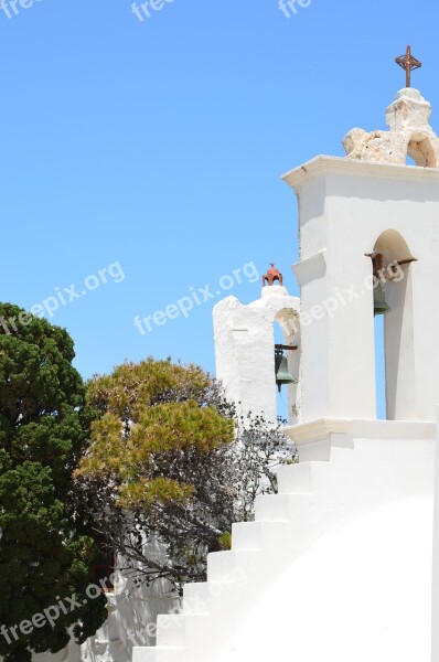 Greece Serifos Greek Island Summer Church