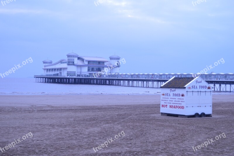 Pier Seaside Sea Landscape View