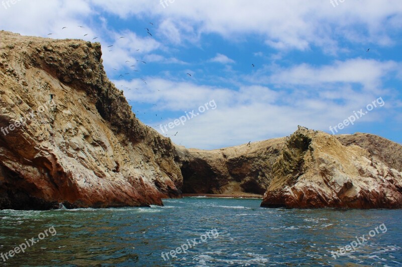 Peru Paracas Ballestas Islands Nature Sea