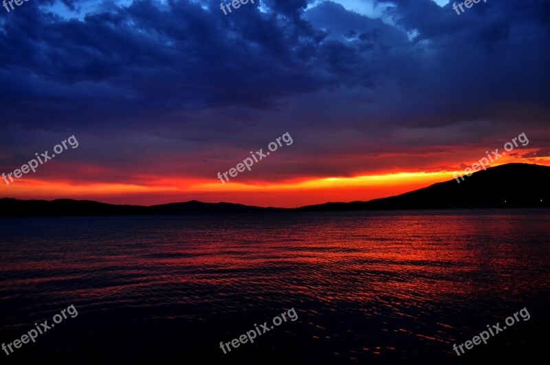 Trogir Croatia Sunset Mediterranean Adriatic