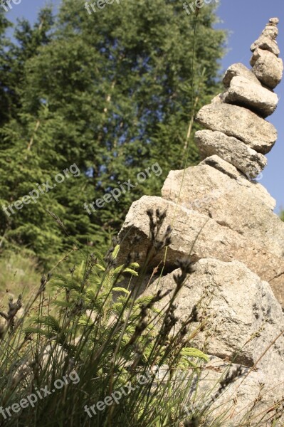 Stones Forest Stone Pile Stone Sculpture Stone Figure