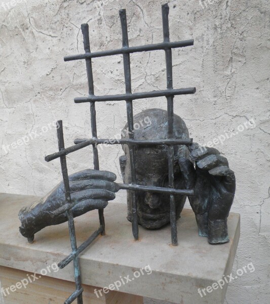 Sculpture Freedom Wartburg Castle Thuringia Germany Figure