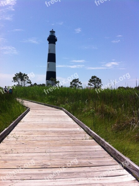 Lighthouse North Carolina Outer Banks Beacon Coast