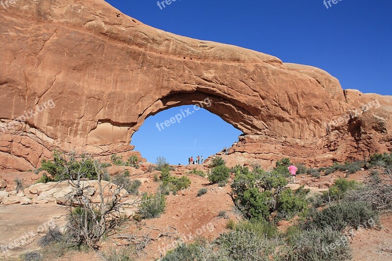 Arches National Park Rocks Desert Utah National