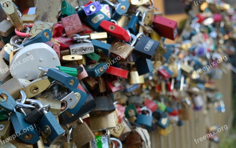 Lock Love Padlock Group Together