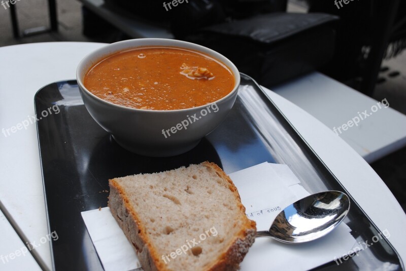 Soup Food Pumpkin Orange Plate