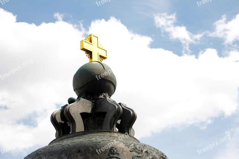 Church Golden Dome Russia Moscow