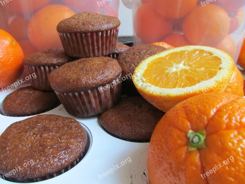 Muffin Cookie Cake Orange Cake Orange