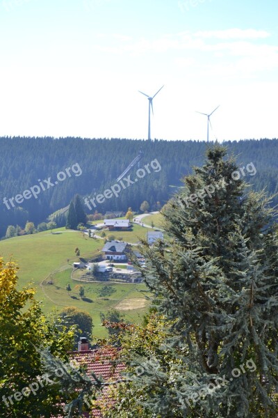 Black Forest Schonach Ski Jump Wind Power Nature