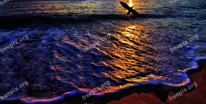 Beach Orla Mar Ocean Wave