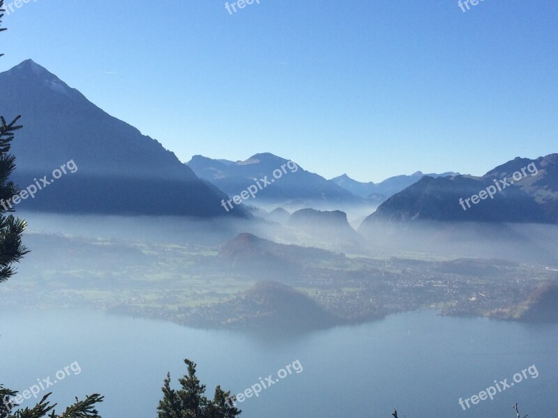 Fog Alpine Mountains Sneezing Bernese Oberland