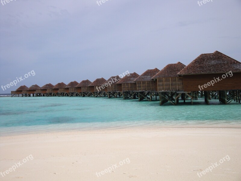 Island Maldives Beach Sea Vakarufali