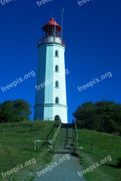 Lighthouse Hiddensee Baltic Sea Free Photos