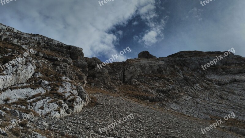 Vercors Mountain Fall Hiking Landscape