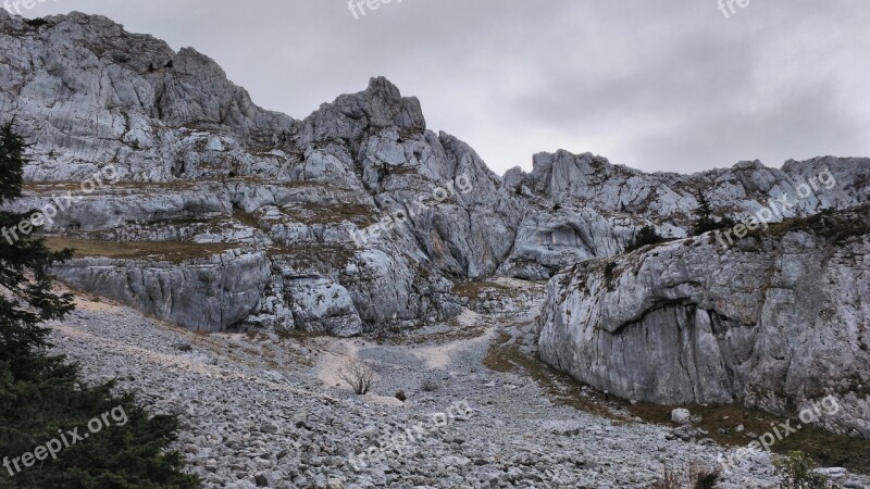 Vercors Mountain Fall Hiking Landscape