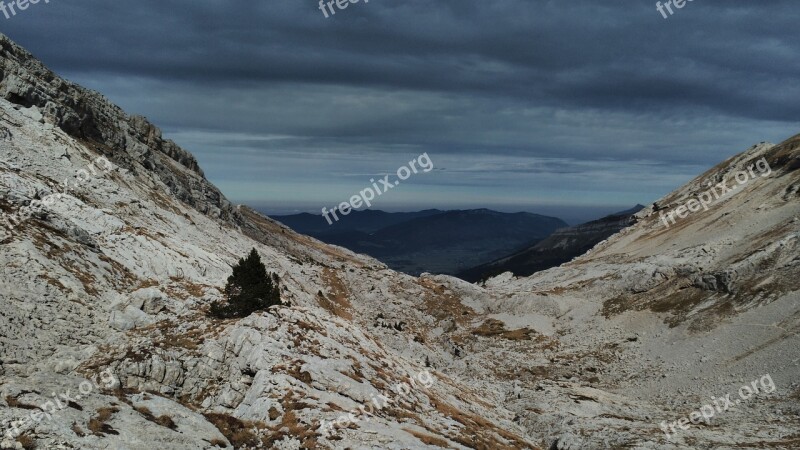 Vercors Mountain Fall Hiking Landscape