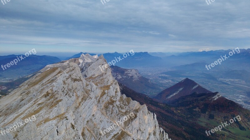 Vercors Mountain Fall Hiking Landscape