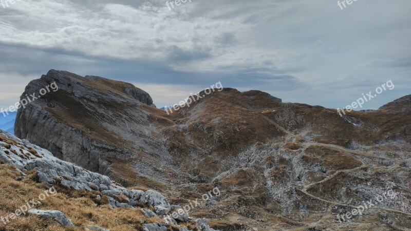 Vercors Mountain Fall Hiking Landscape