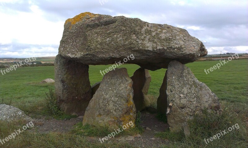 England Dolmen Carreg Samson Megaliths Celts Free Photos