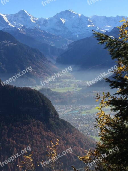 Alpine Unterland Mountains Interlaken Monk