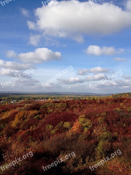 Olkusz Poland Landscape Autumn Clouds