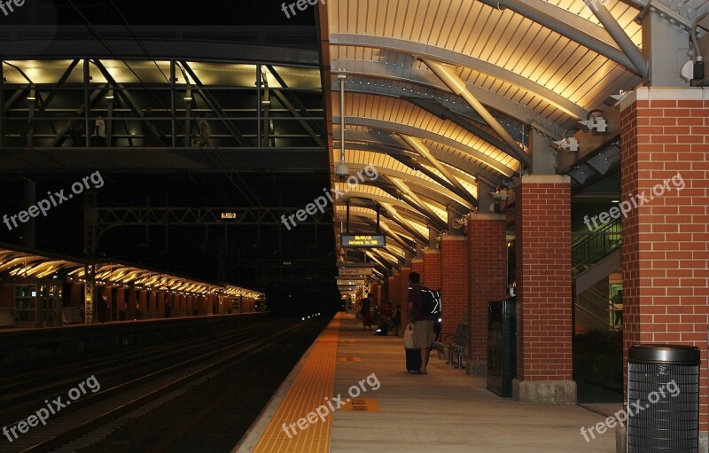 Train Train Station Railway Transportation Travel