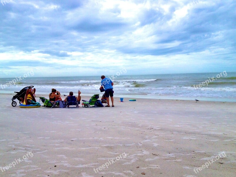 Beach Ocean Sand Florida Florida Beach