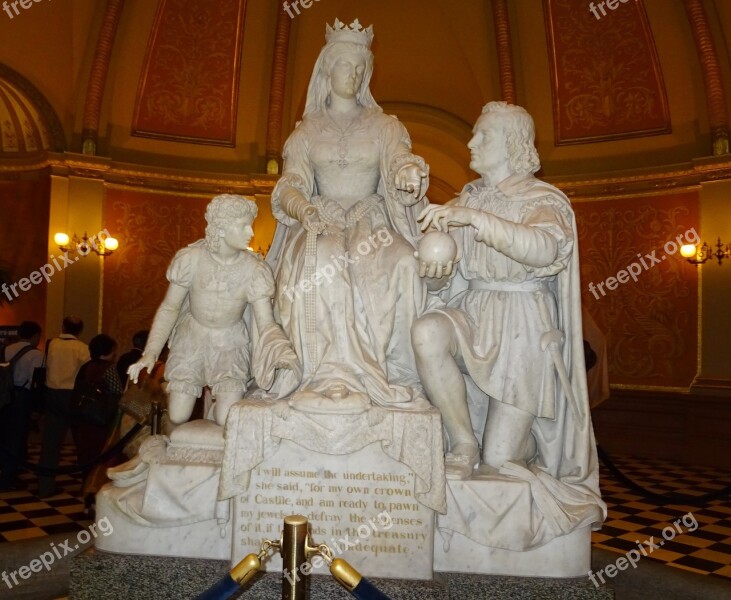 Statue Capitol Interior Building California