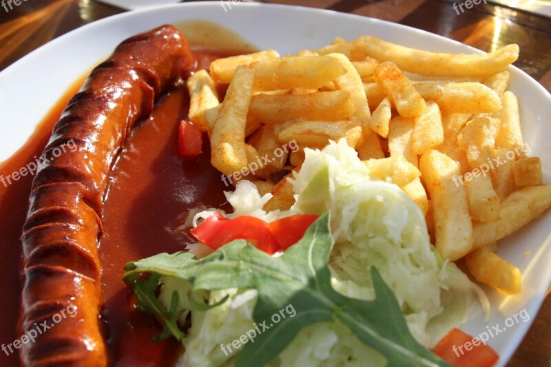 Currywurst French Eat French Fries Nutrition