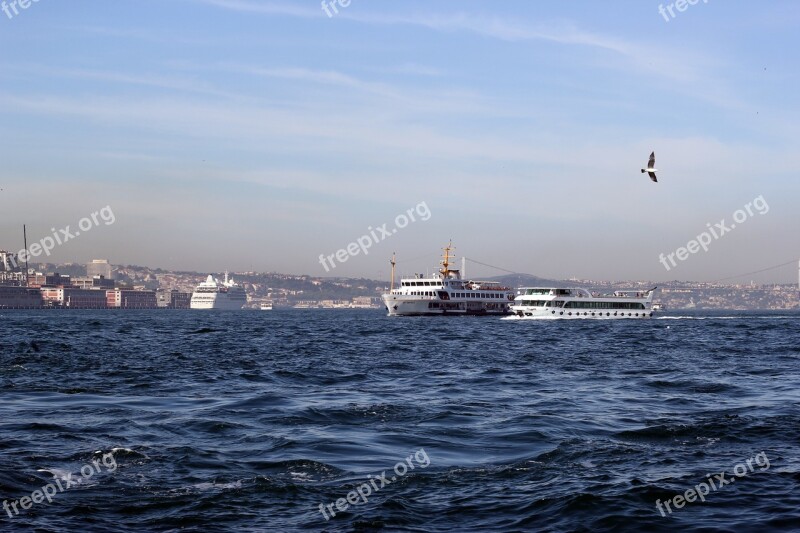 Istanbul City Sea Turkey Architecture