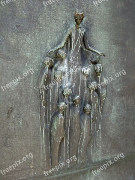 Cologne Antonitenkirche Bronze Door Relief Art