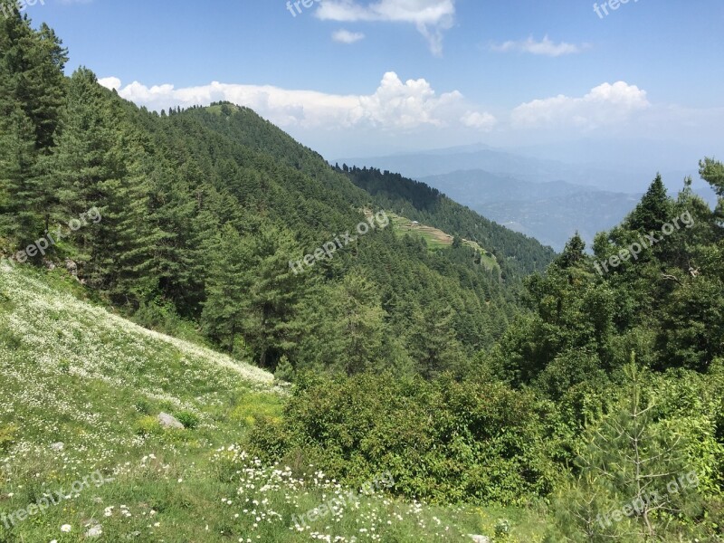 Natural Mountain Travel Summer Landscape Hiking