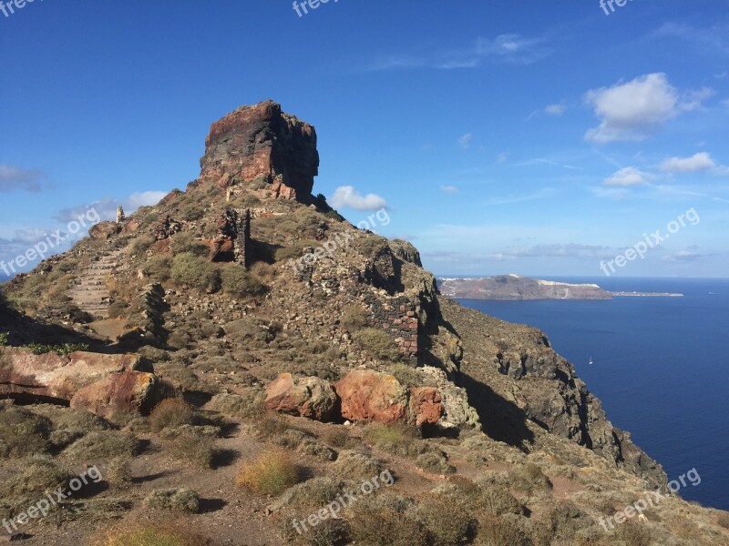 Cape Skaros Skaros Santorini Imoravigli Greece