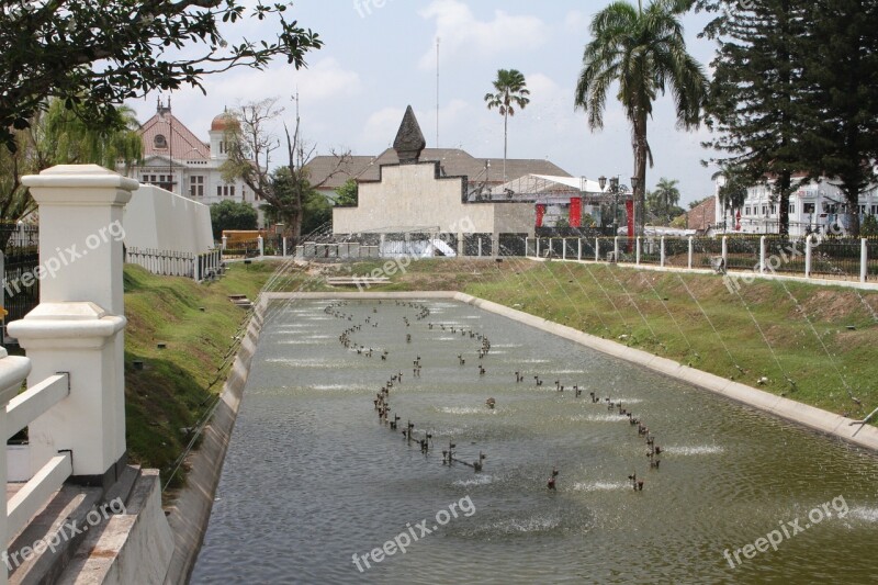 Indonesia Palace Park Garden Architecture